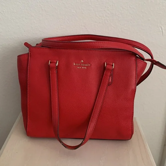 Kate Spade red crossbody hand bag - Picture 7 of 8